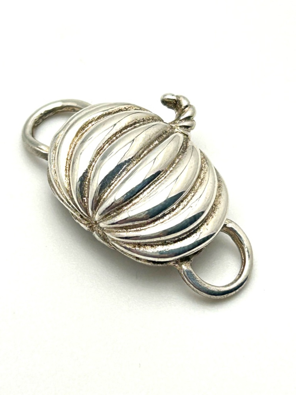 Lestage Convertible Sterling Pumpkin Bracelet Clasp